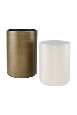 Gold Cylindrical Planter | Richmond Interiors Dira | Oroa.com