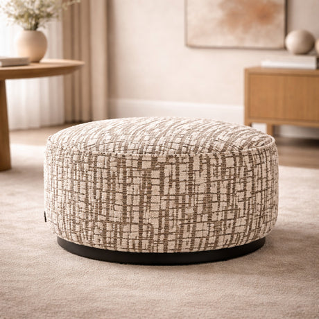   Cylindrical Upholstered Pouf L | Oroa.com