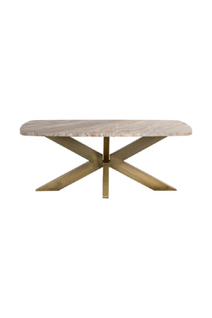 Brass Base Marble Coffee Table | Richmond Interiors Bottega | Oroa.com