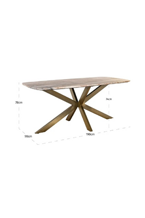 Spider Leg Marble Dining Table | Richmond Interiors Bottega | Oroa.com