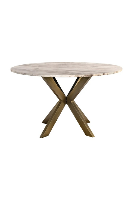 Round Marble Brass Dining Table | Richmond Interiors Bottega | Oroa.com