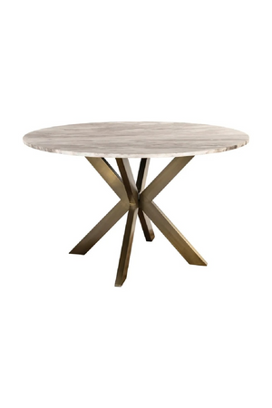 Round Marble Brass Dining Table | Richmond Interiors Bottega | Oroa.com