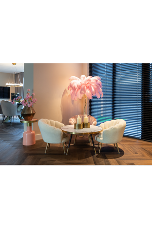 Beige Scalloped Kid's Lounge Chair | Richmond Interiors Charly | Oroa.com