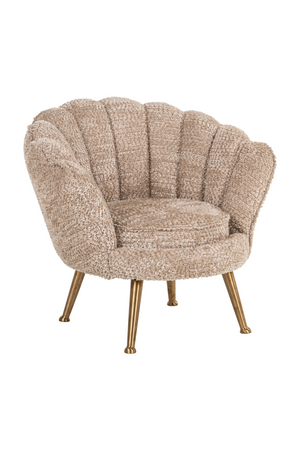 Beige Scalloped Kid's Lounge Chair | Richmond Interiors Charly | Oroa.com