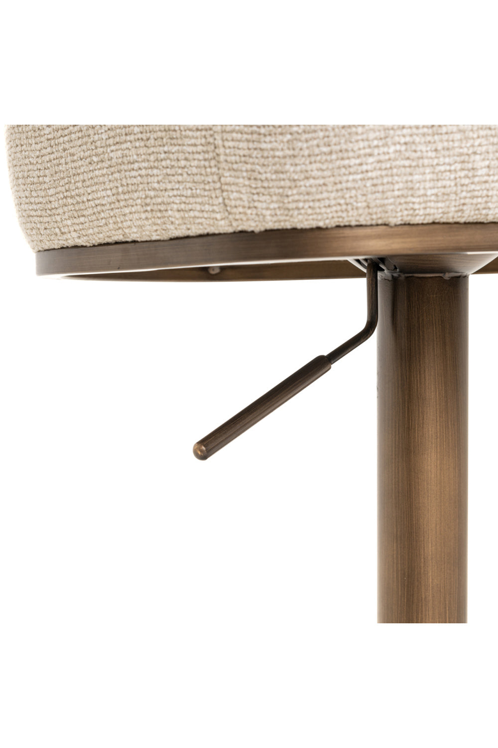   White Barrel Swivel Bar Stool | Oroa.com