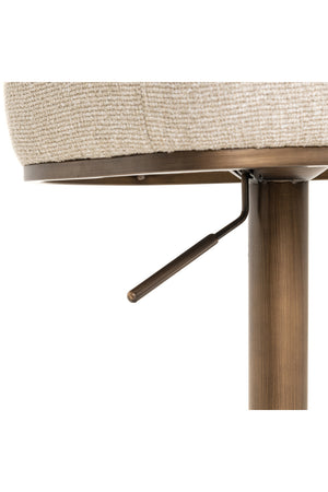   White Barrel Swivel Bar Stool | Oroa.com