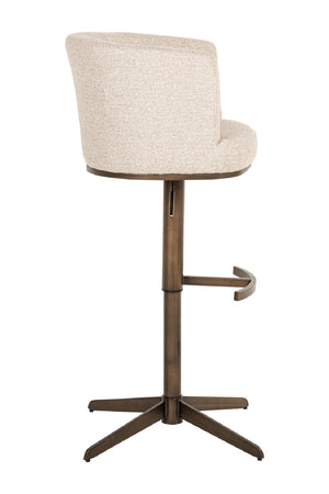  White Barrel Swivel Bar Stool | Oroa.com