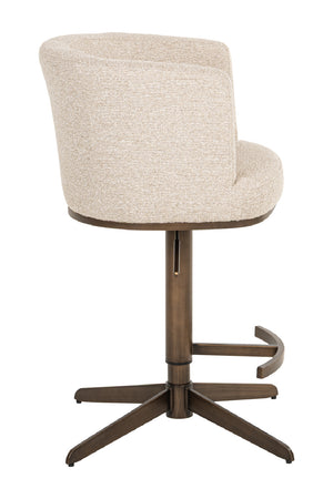   White Barrel Swivel Bar Stool | Oroa.com