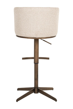   White Barrel Swivel Bar Stool | Oroa.com