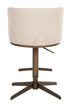   White Barrel Swivel Bar Stool | Oroa.com