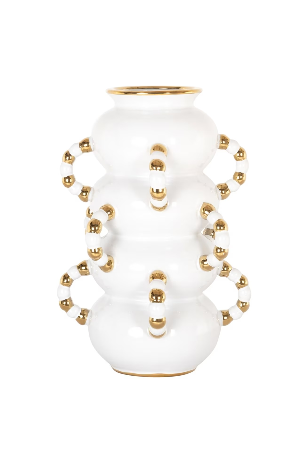 White Stoneware Vase | Richmond Interiors Pippy | Oroa.com