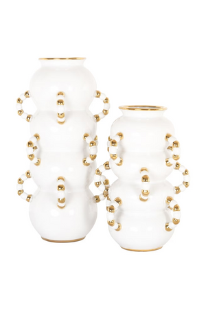 White Stoneware Vase | Richmond Interiors Pippy | Oroa.com