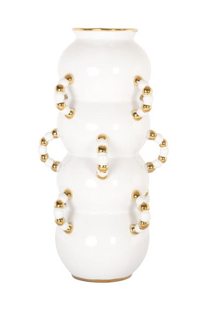 White Stoneware Vase | Richmond Interiors Pippy | Oroa.com