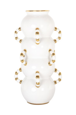 White Stoneware Vase | Richmond Interiors Pippy | Oroa.com