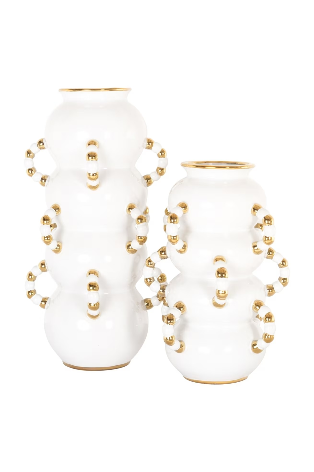 White Stoneware Vase | Richmond Interiors Pippy | Oroa.com