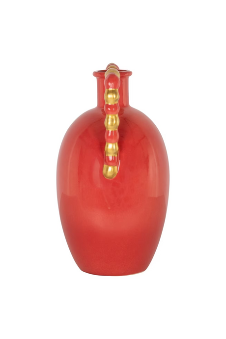 Orange Stoneware Vase | Richmond Interiors Davita | Oroa.com