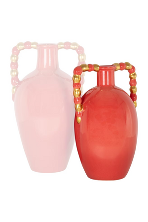 Orange Stoneware Vase | Richmond Interiors Davita | Oroa.com