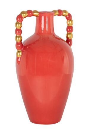 Orange Stoneware Vase | Richmond Interiors Davita | Oroa.com