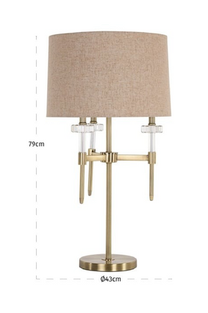 Brushed Gold Table Lamp | Richmond Interiors Josie | Oroa.com