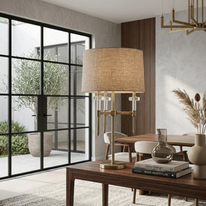   Brushed Gold Table Lamp | Oroa.com