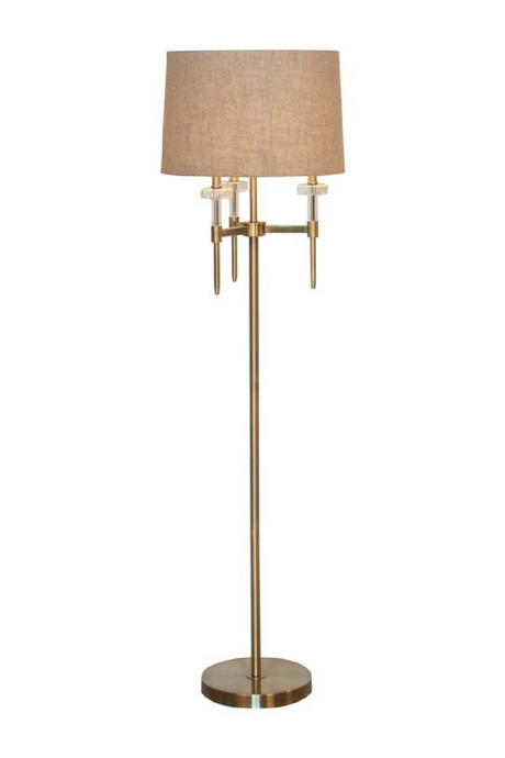 Brushed Gold Floor Lamp | Richmond Interiors Josie | Oroa.com