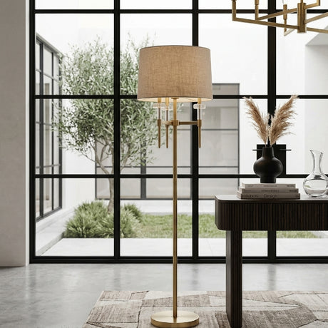   Brushed Gold Floor Lamp | Oroa.com