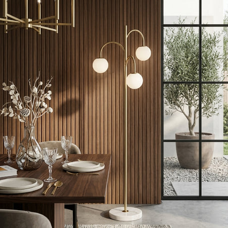   Triple Glass Spheres Floor Lamp | Oroa.com