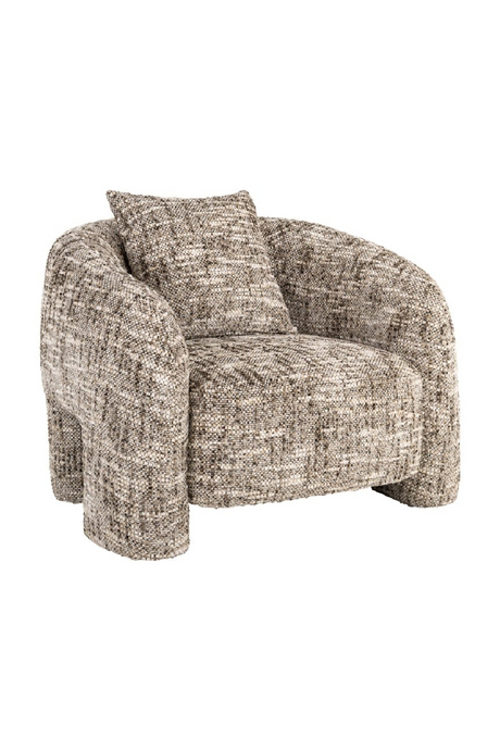 Brown Curved Back Lounge Chair | Richmond Interiors Tuscany | Oroa.com