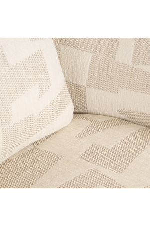 Beige Abstract Print Lounge Chair | Richmond Interiors Tuscany | Oroa.com