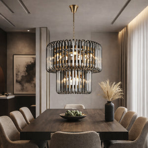   Smoked Glass Chandelier | Oroa.com