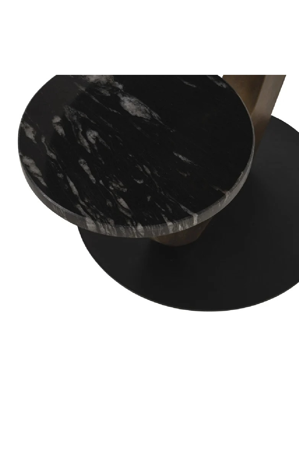 Brushed Gold Base End Table | Richmond Interiors Sia | Oroa.com