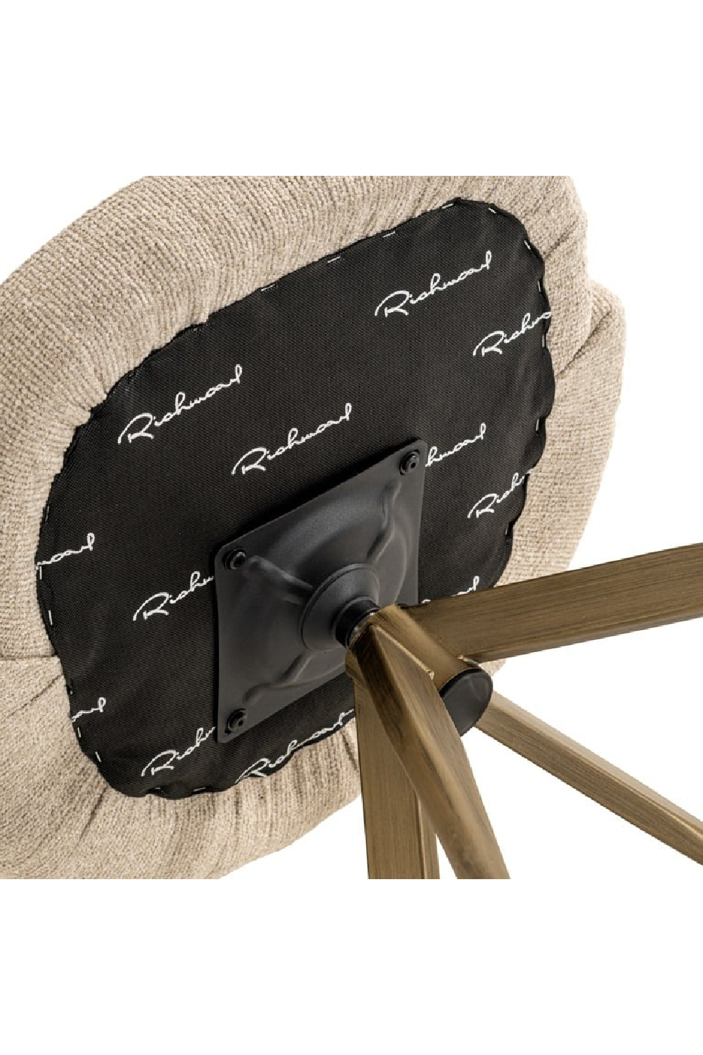 Cream Upholstered Swivel Chair | Richmond Interiors Zendaya | Oroa.com