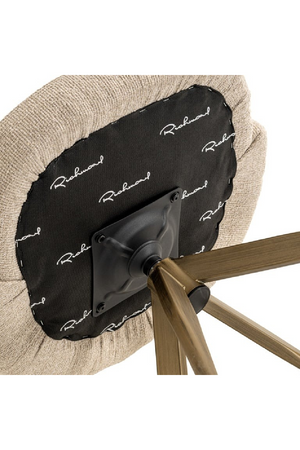 Cream Upholstered Swivel Chair | Richmond Interiors Zendaya | Oroa.com