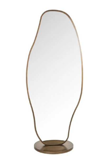 Brushed Gold Organic-Shaped Mirror | Richmond Interiors Jalyce | Oroa.com