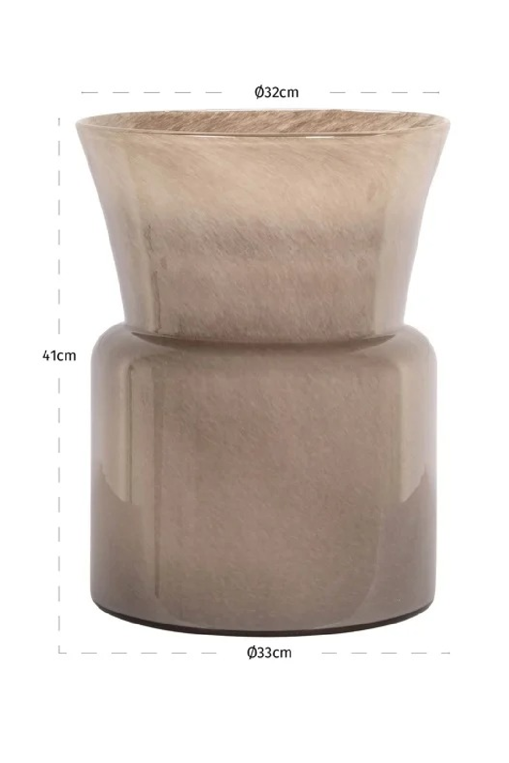 Brown Sculptural Glass Vase | Richmond Interiors Milo | Oroa.com