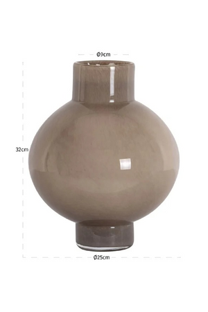 Round Brown Glass Vase | Richmond Interiors Celina | Oroatrade.com