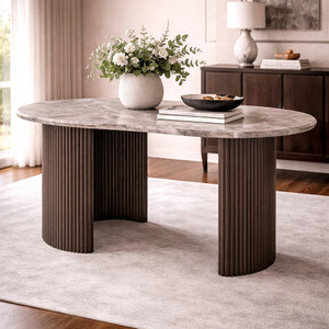   Curved Marble Desk | Oroa.com