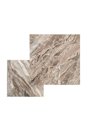 Square Marble Coffee Table Set (2) | Richmond Interiors Rashford | Oroa.com