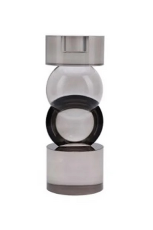 Gray Glass Candle Holder | Richmond Interiors Jennyl | Oroa.com