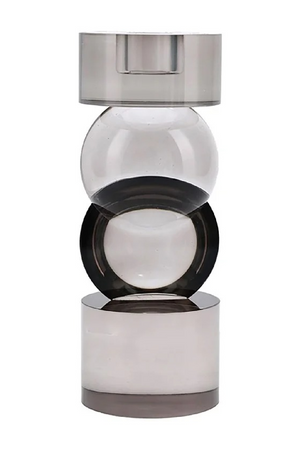 Gray Glass Candle Holder | Richmond Interiors Jennyl | Oroa.com