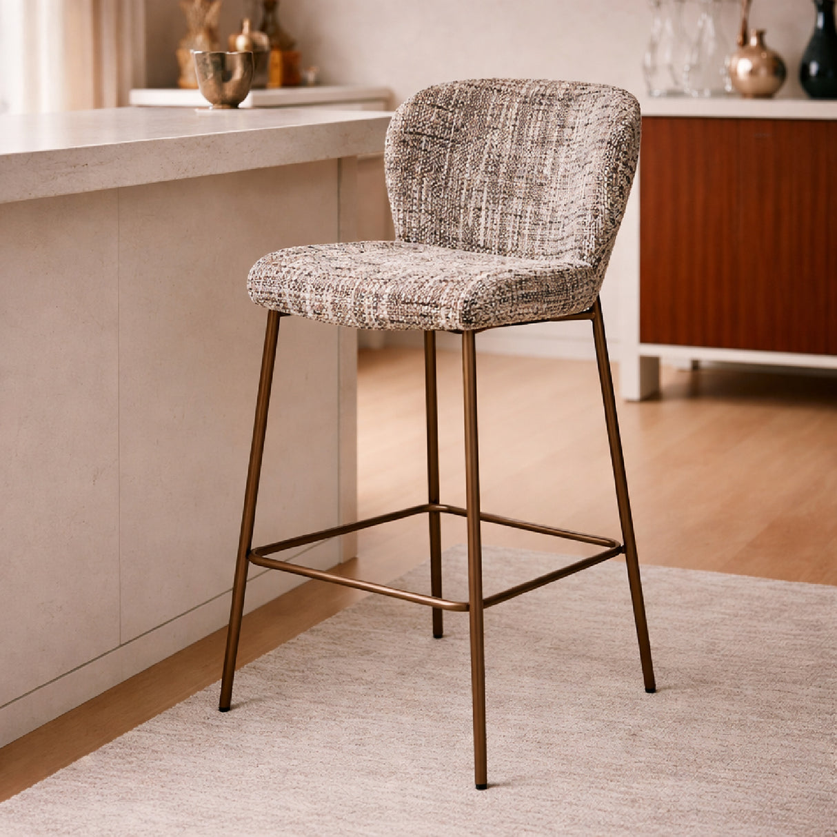   Upholstered Counter Stool | Oroa.com