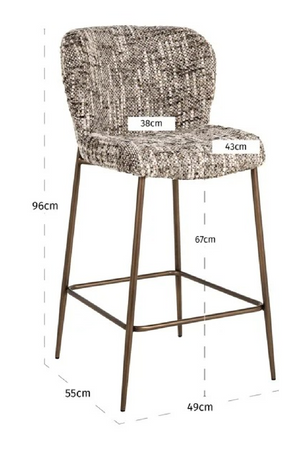 Upholstered Counter Stool | Richmond Interiors Odarby | Oroa.com