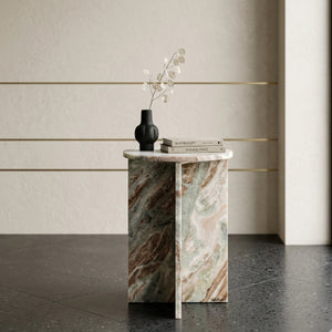   Pink Marble End Table | Oroa.com