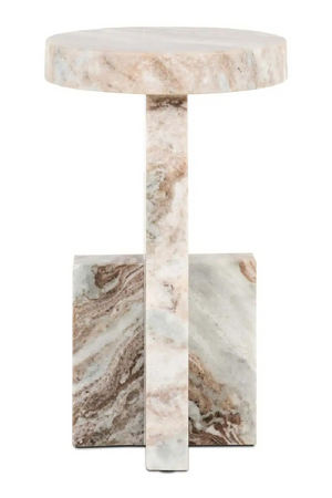 Brown Marble Side Table | Richmond Interiors Sion | Oroa.com