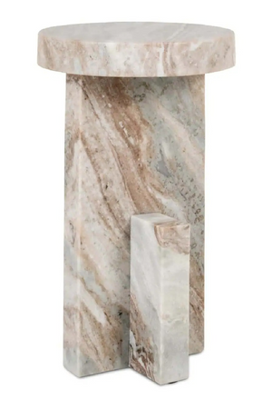 Brown Marble Side Table | Richmond Interiors Sion | Oroa.com