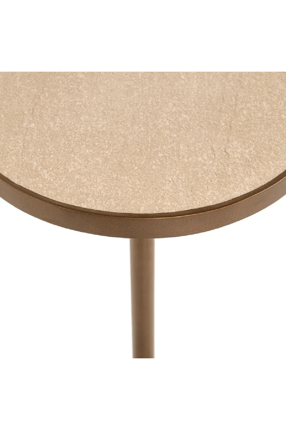 Beige Porcelain Pedestal End Table | Richmond Interiors Selly | Oroa.com