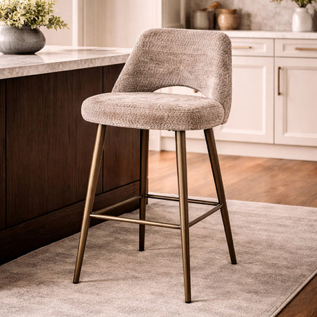   Beige Cut-Out Counter Stool | Oroa.com