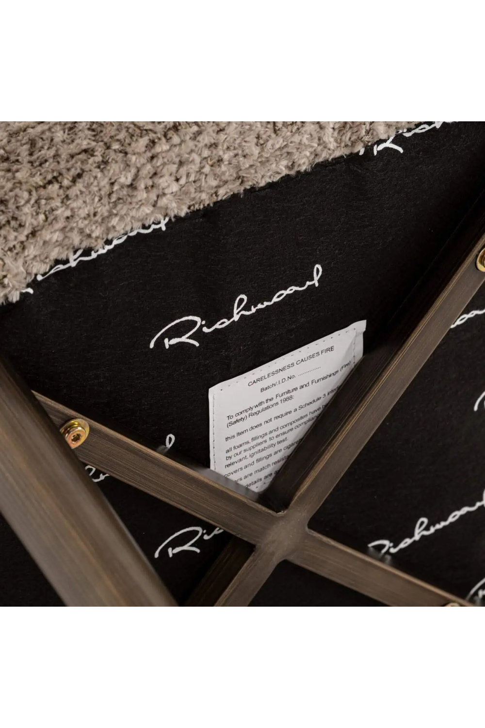 Beige Cut-Out Counter Stool | Richmond Interiors Delphine