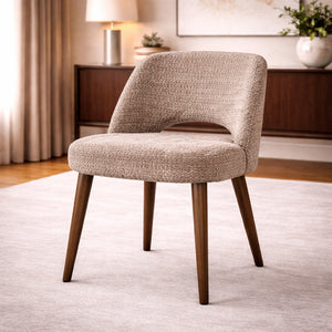   Cut-Out Cream Dining Chairs (2) | Oroa.com