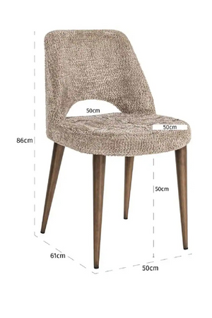 Cut-Out Cream Dining Chairs (2) | Richmond Interiors Delphine